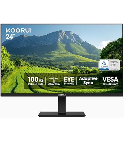 Amazon.co.jp: KTC 24インチモニター - 1080Pモニター 100Hz FreeSync