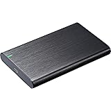 グリーンハウス(Green House) USB3.1 Gen.2対応2.5インチ外付けドライブケース アルミボディ ブラック GH-HDCU325A-BK