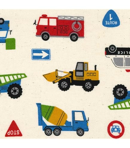 Amazon | 車 はたらくくるま オックス ドット絵 ピクセルアート 生地