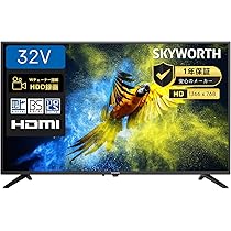 Amazon | SKYWORTH テレビ 32インチ HD 液晶 ダブルチューナー 地上波