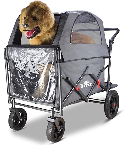 Amazon.co.jp: 豪華版ペットカート 耐荷重 20KG 中大型犬対応 片手