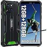 OUKITEL WP32 simフリー スマホ 本体 12GB RAM 128GB ROM 1TB拡張可能 6300mAhの大容量バッテリー Android13 タフネススマホ IP68防水防塵耐衝撃 スマホ 本体 simフリー 6インチHD+大画面