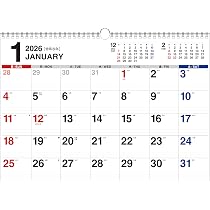 Amazon.co.jp: 【K18】 2026年 書き込み式シンプル壁掛けカレンダー