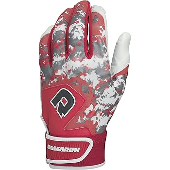 red youth batting gloves