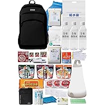 防災バッグ 【消防士推奨・厳選セット】 防災リュック 1人用 / 2人用 Amazon.co.jp: 防災バッグ 【消防士推奨・厳選64点セット】 防災