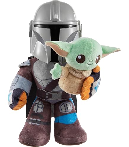 Star Wars The Child Plush Toy, 8-in Small Yoda Baby Figure from