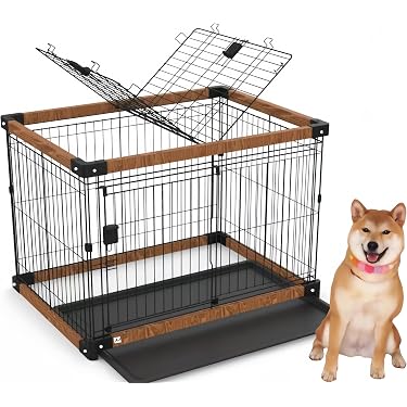 天然木 ルーバー ペットゲージ 木製 ケージ 室内犬 犬用 Lサイズ 天然木 ルーバー ペットゲージ 木製 ケージ 室内犬 犬用 Lサイズ