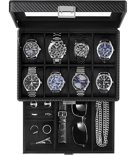 Amazon.co.jp: ROTHWELL 8スロットレザーウォッチボックス バレット