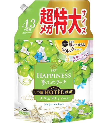 Amazon | レノアハピネス 夢ふわタッチ シャインマスカット 詰替 超 