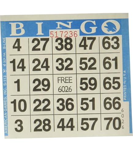 Amazon.co.jp: AmericanゲームゲームBingoペーパーカード – 3カード 
