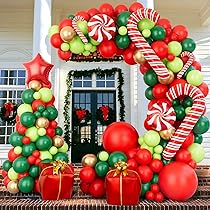 クリスマス バルーン グリーン Amazon.co.jp: クリスマスバルーン ガーランド アーチキット