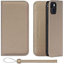 【色:グレージュ_サイズ:iPhone14】HANATORA iPhone14 Amazon.co.jp: HANATORA iPhone14 ケース 手帳型 本革