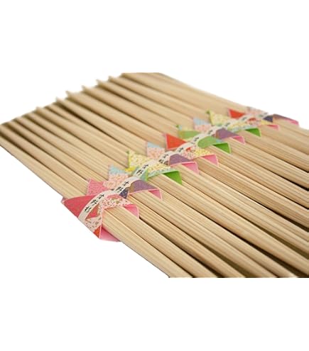 Amazon | 九州紙工 竹 24㎝ らんちゅう 卵中 竹箸 3,000膳 帯巻  