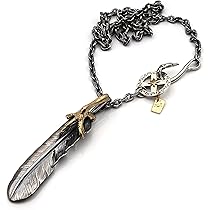 Amazon | [silver KYASYA]シルバー925 フェザーネックレス 925 
