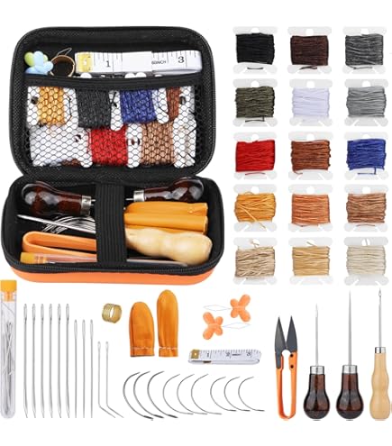 Amazon.co.jp: 革細工 工具セット 初心者 366PCS レザークラフト道具革