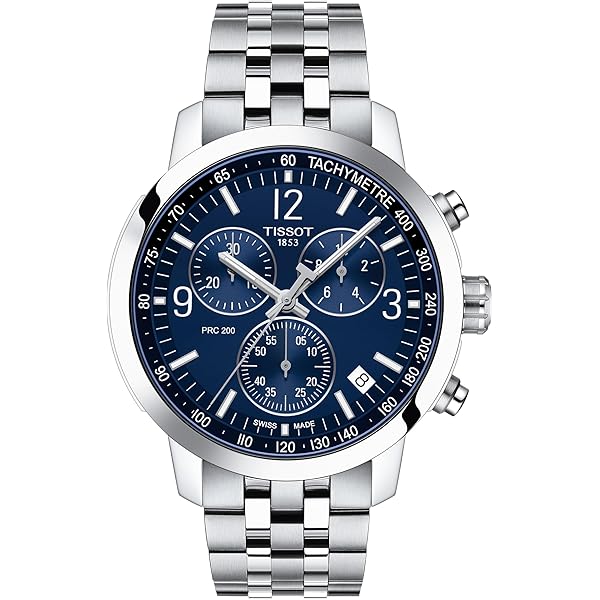 【TISSOT】 腕時計 クロノグラフ 2002 限定　ティソ　シルバー　ブルー TISSOT】 腕時計 クロノグラフ 2002 限定 ティソ シルバー