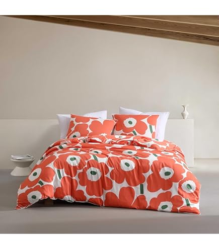 Amazon｜Marimekko - 掛け布団カバーセット、お揃いの枕カバー&ボタン