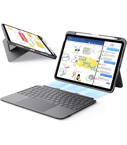 Amazon.co.jp: ESR Flex iPad キーボード付きケース, iPad Air
