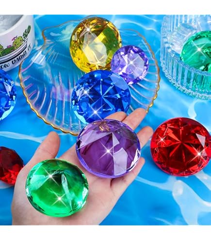 Amazon.co.jp: MARFOREVER 特大ダイビング宝石プールおもちゃ、60mm