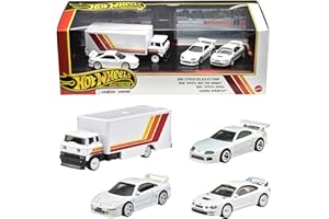ホットウィール(Hot Wheels) プレミアム コレクターセットアソート トヨタ スポーツカーセット 乗り物おもちゃ ミニカー 4台 3歳から ホワイト GMH39-987G