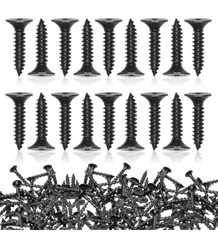 Coarse Thread Drywall Screws #6 X 2 Inch (10LB) .Thread Sharp Point Drywall Screw With Phillips Drive #2 Bugle Head, Black, Ideal Screw For Drywall Sheetrock, Wood And More