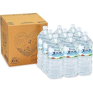 [Amazon限定ブランド] Restock サントリー 南アルプスの天然水 ミネラルウォーター 2L×9本