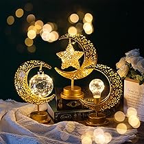 ヴィンテージ　サンタと月ライト　オーナメント　ランプ　ムーンライト ヴィンテージサンタと月ライトオーナメントランプムーンライト