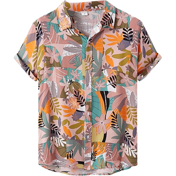 Amazon.co.jp: [ZKYSO] アロハシャツ 夏服 ハワイシャツ メンズ 開襟