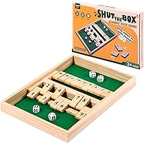 Amazon | AIUAZA シャットボックスダイスゲーム,木製ボード