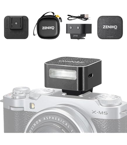 Amazon | Zeniko ZF08 アルミミニフラッシュスピードライト、440