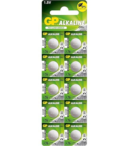 Gp189 Ag13 Battery 20-Pack LR1130 AG10 GP189 1.5V Alkaline Batteries - 75mAh ...