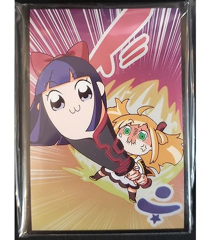 ポプテピピック　ポプ子　スリーブ Amazon | キャラクタースリーブ ポプテピピック 万全のポプ子