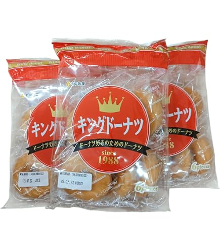 Amazon.co.jp: 丸中製菓 キングドーナツ 6個×6袋入 : 食品・飲料・お酒