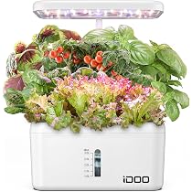 Amazon.co.jp: iDOO 水耕栽培キット 水耕栽培 セット 室内 植物育成LED