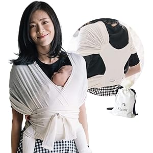 【ママリ口コミ大賞受賞】コニー抱っこ紐サマー (Konny) スリング 新生児対応 エコポーチ付き 国際安全認証取得 メ…