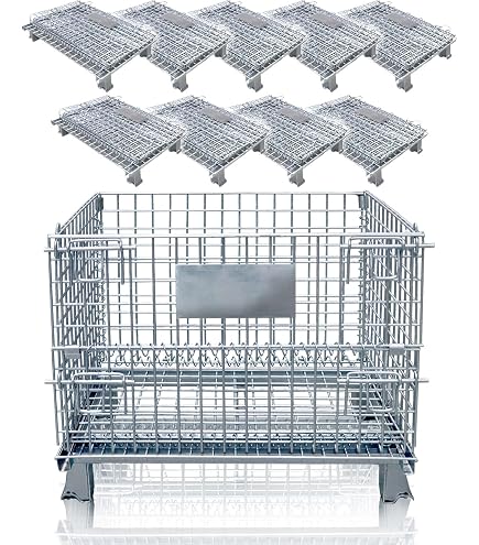 メッシュパレット ＜ケージ君＞ ケージ メッシュボックス 網パレット 網パレ 網かご 金網 折りたたみ Amazon.co.jp: メッシュパレット ＜ケージ君＞ ケージ メッシュ