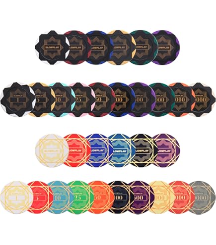 Amazon | MRC 5個 金種 長方形 ポーカーチッププラーク $100000 レッド
