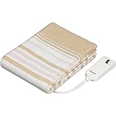 パナソニック 電気しき毛布 シングル 140×80cm 丸洗い可 室温センサー付 ベージュ DB-U12T-C