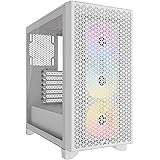 CORSAIR 3000D RGB TG AIRFLOW White 120mm ARGBファン 3基搭載 ミドルタワー ATX PCケース ホワイト CC-9011256-WW