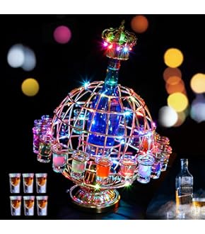 Amazon｜LBFXQ テキーラ 船 テキーラ観覧車 LEDカップの表示棚