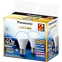 Amazon | パナソニック ミニクリプトン型 LED電球 E17口金 電球40形