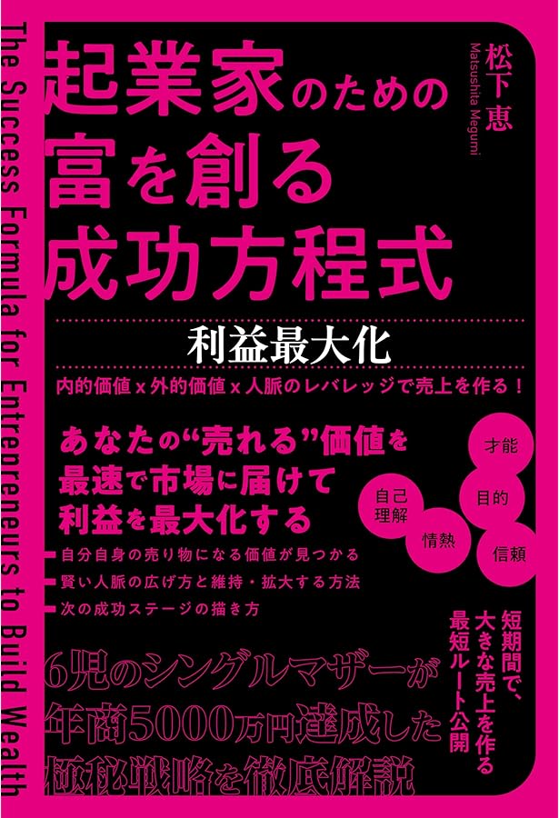 起業家のための富を創る成功方程式 ビジネスモデル 自分の才能×最適な