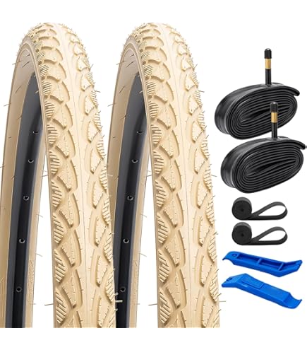 Amazon | YunSCM 2本セット,700 45c タイヤ ホワイト,700x45c 47-622