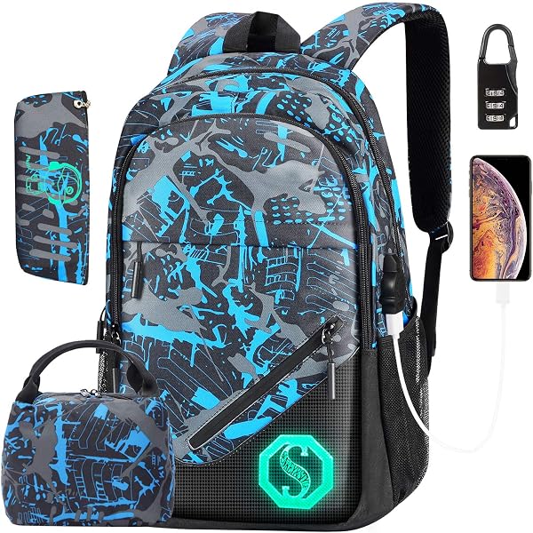 Dinosaur Backpack Set For Kids - 3-in-1 School Backpack, Lunch Bag & Pencil Case - View #11