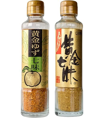 Amazon | 黄金ゆず七味 90g×3本(黄金色の七味です)唐辛子 大蒜