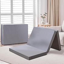 Amazon｜楽暮屋 折りたたみ マットレス シングル 三つ折り 高反発 190N