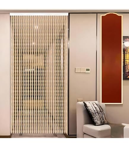 Amazon｜のれん 珠のれん 玉のれん 珠暖簾 幅85 長さ120 日本製 木製