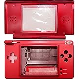 OSTENT ケース フルリペアパーツ 交換用 ハウジングシェル ケースキット Nintendo DSLite NDSLに対応 (Red)
