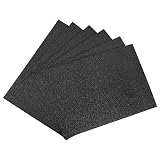 uxcell EVAフォームシート 工芸品DIYプロジェクト用 27.5 x 21.5 cm 厚さ2 mm ブラック 6個