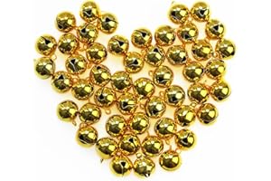 50個 鈴 BetterJonny 16mm すず 鈴 ベル ゴールド 鈴 飾りベル 可愛いベル イベントクリスマス飾り DIY 手芸用 御守りに…
